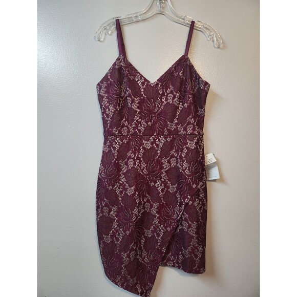 Nordstrom Dresses & Skirts - Nordstrom Rack Bailey Blue Shimmer Mini Cocktail Dress Floral Lace Size Medium